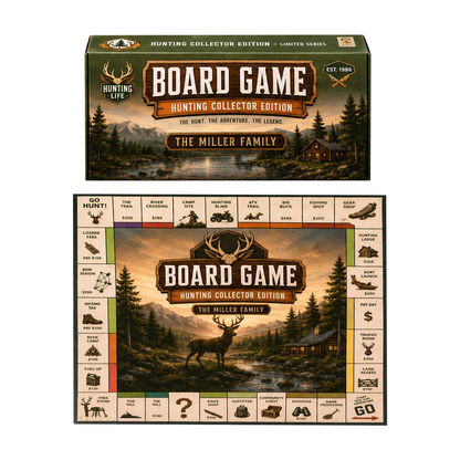 Premium Hunting Collector’s Edition Board Game – Outdoor Hunting Adventure Strategy Game for Hunters & Game Night