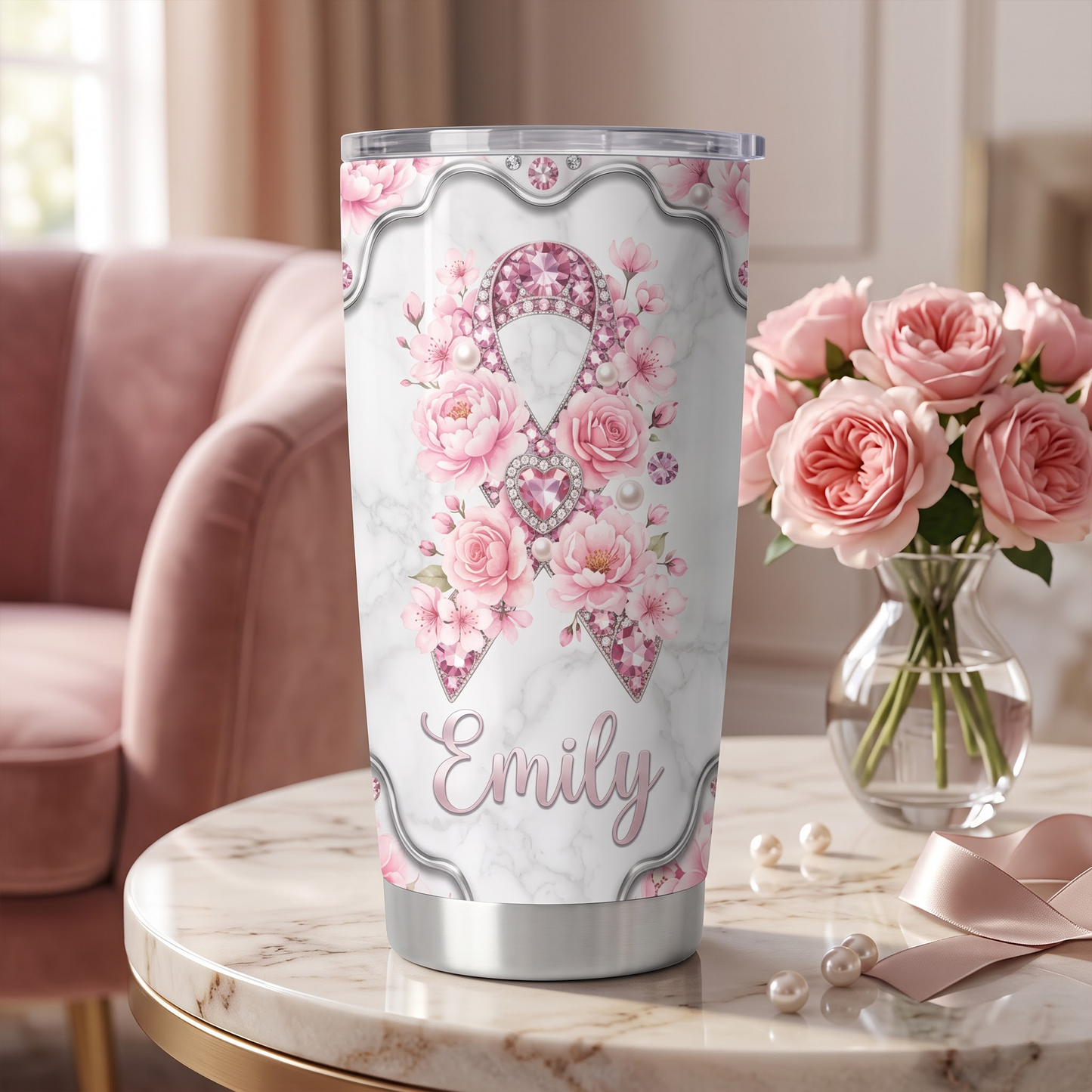 Breast Cancer Survivor Breast Cancer Awareness Tumbler