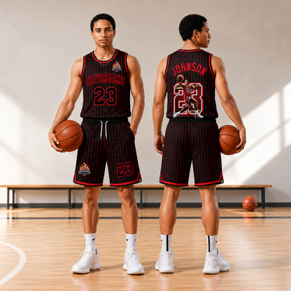 Custom Basketball Jersey & Shorts Set, Personalized Team Name Number Logo Uniform, Basketball Set Custom