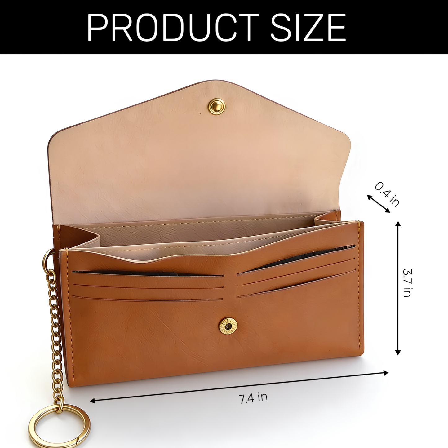 To The World's Best Teacher - Personalized Leather Envelope Wallet
