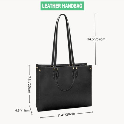 Best Teacher Ever - Personalized Teacher Leather Handbag