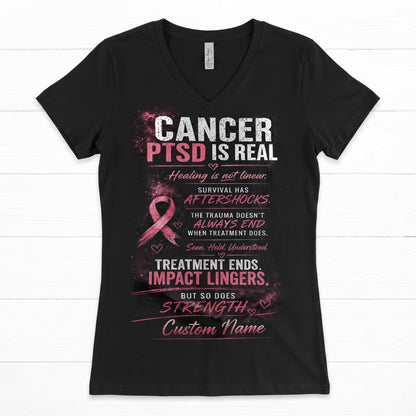 Women's Casual Breast Cancer Awareness Print Top