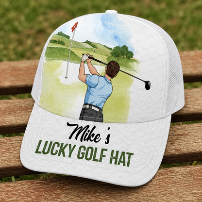 My Lucky Golf Cap - Personalized Golf Trucker Hat
