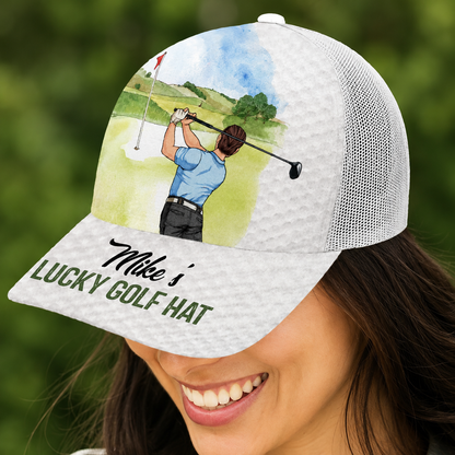 My Lucky Golf Cap - Personalized Golf Trucker Hat