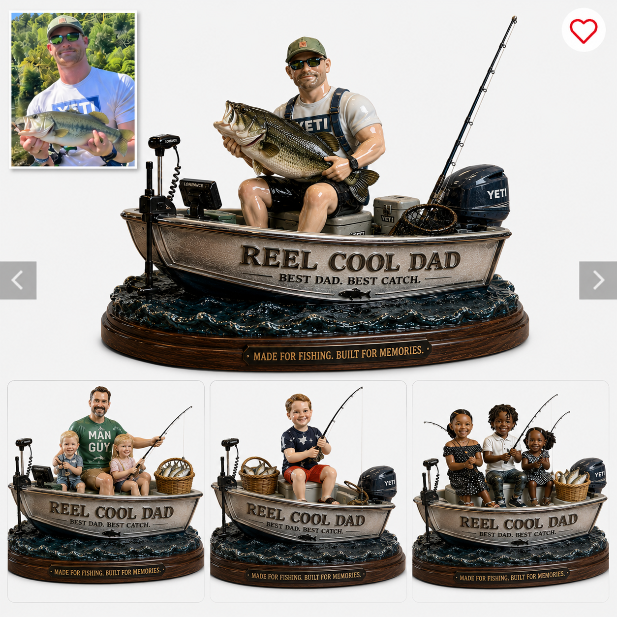 Fishing Dad – Personalized Bass Fishing Custom Shaped Acrylic Plaque, Reel Cool Dad Gift for Father