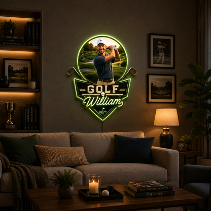 Golf Legend – Personalized Golf LED Light Acrylic Plaque