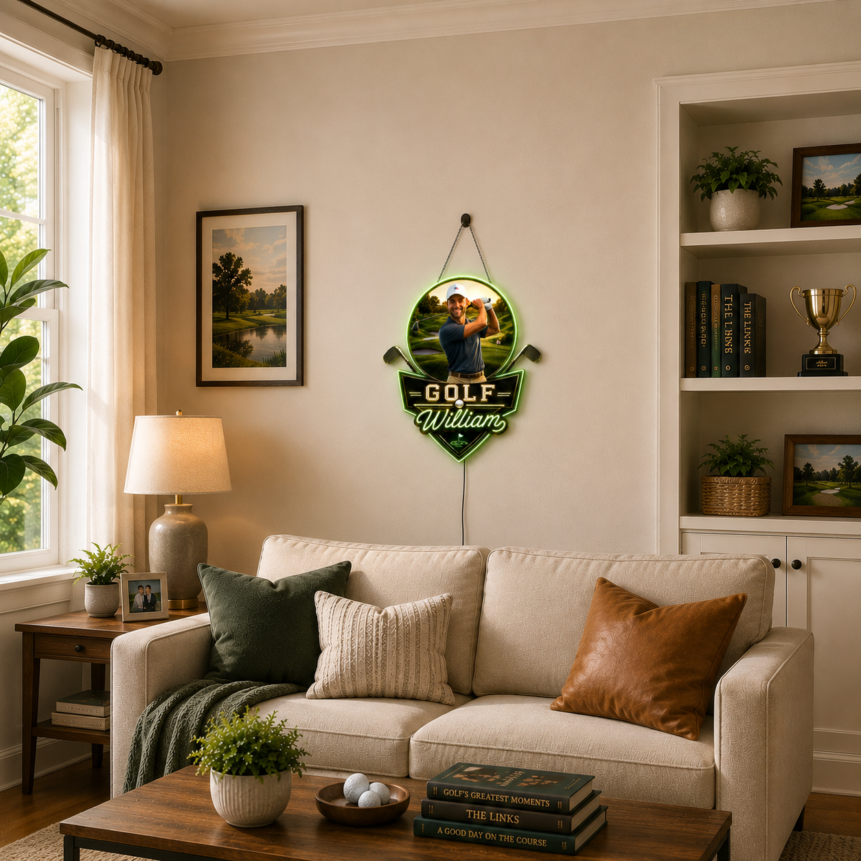 Golf Legend – Personalized Golf LED Light Acrylic Plaque