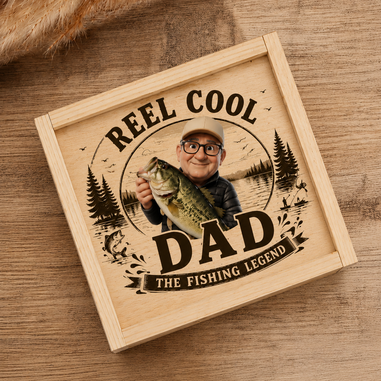 Reel Cool Dad - Personalized Custom Fishing Lure Gift Box