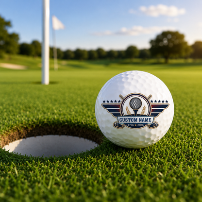 Personalized America 250 Golf Ball Set with Custom Name – 250 Years Of Freedom Gift For Golf Lovers