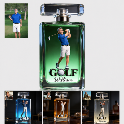 Luxury Gift For Man - Personalized Golf Refillable Perfume Bottle