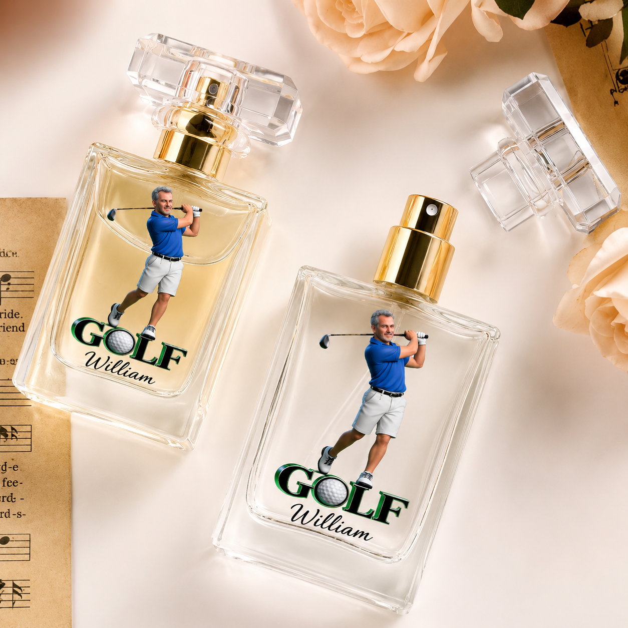 Luxury Gift For Man - Personalized Golf Refillable Perfume Bottle