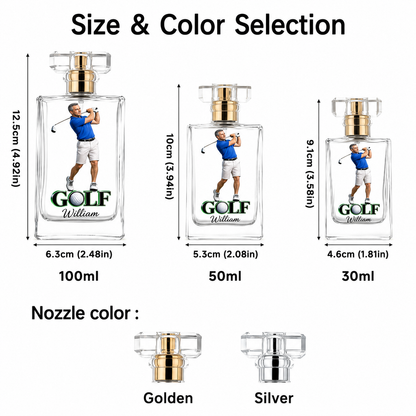 Luxury Gift For Man - Personalized Golf Refillable Perfume Bottle