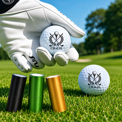 Personalized Plastic Golf Ball Stamp for Golfers – Custom Logo Marker, Unique Gift for Avid Players