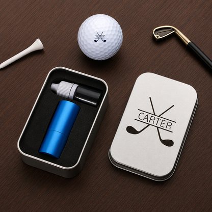 Personalized Plastic Golf Ball Stamp for Golfers – Custom Logo Marker, Unique Gift for Avid Players
