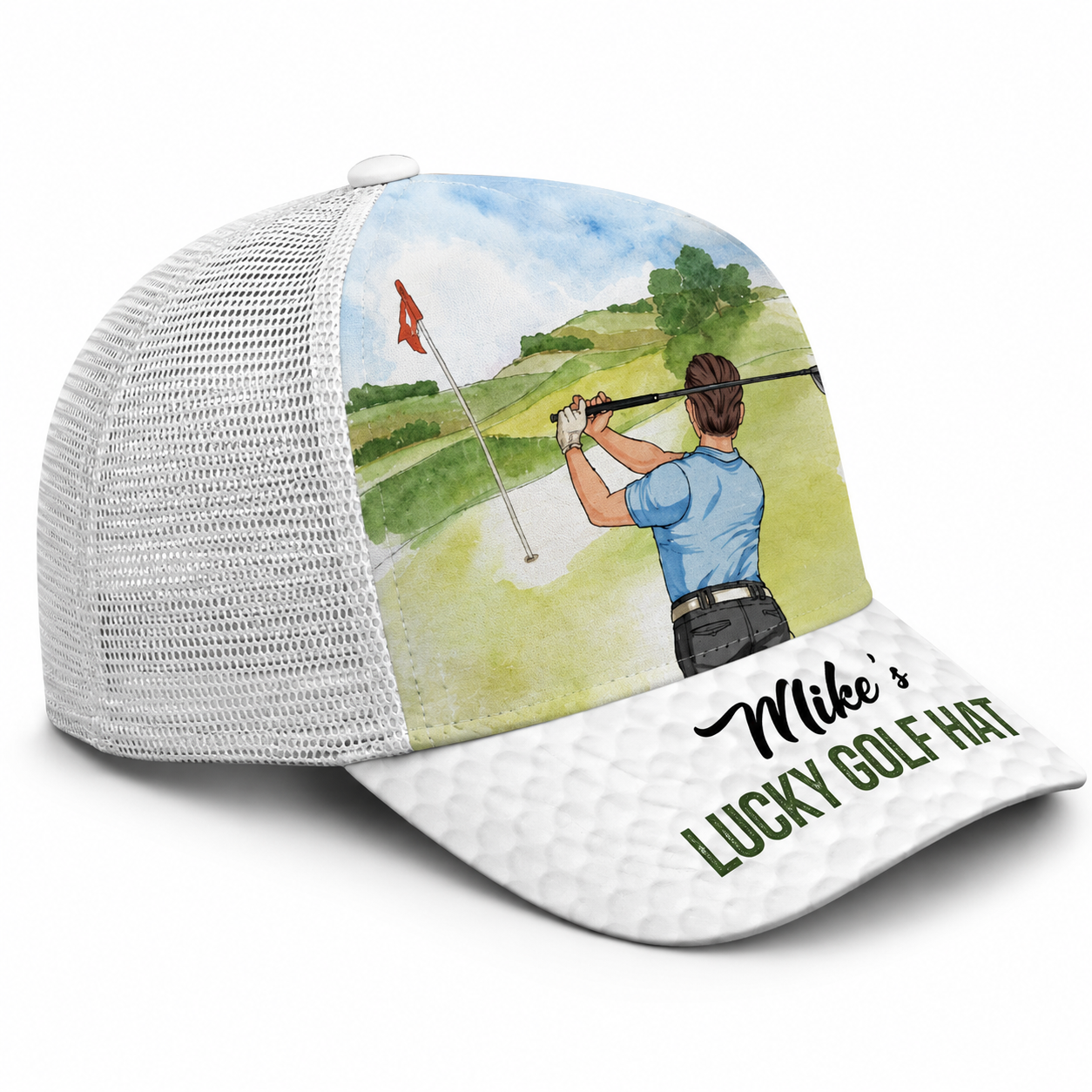 My Lucky Golf Cap - Personalized Golf Trucker Hat