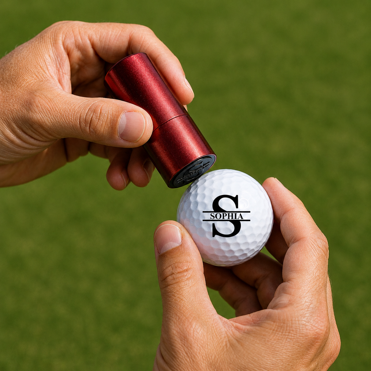 Personalized Plastic Golf Ball Stamp for Golfers – Custom Logo Marker, Unique Gift for Avid Players