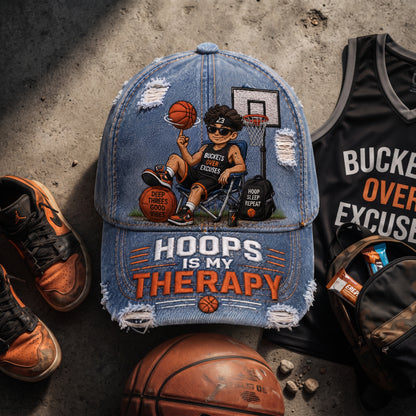 Personalized Basketball Therapy Classic Cap – Funny Custom Hoops Lover Hat