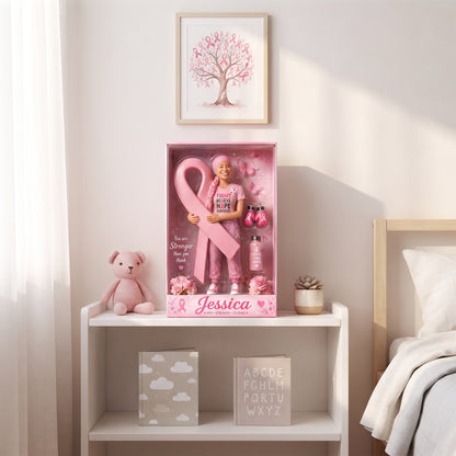 Pink Fighter - Personalized Breast Cancer Awareness Custom Shaped Acrylic Plaque