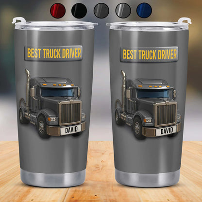 Best Truck Driver Stainless Steel Tumbler, Gift For Truck Drivers