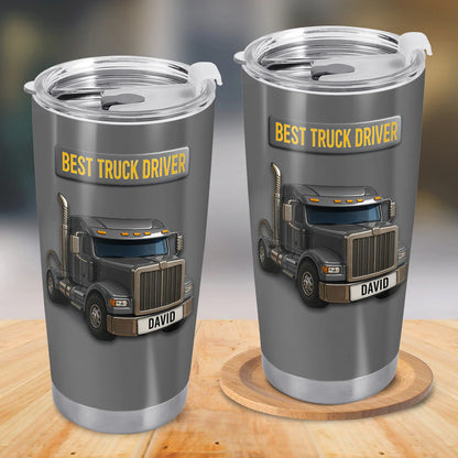 Best Truck Driver Stainless Steel Tumbler, Gift For Truck Drivers