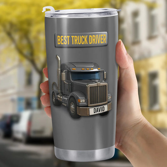 Best Truck Driver Stainless Steel Tumbler, Gift For Truck Drivers