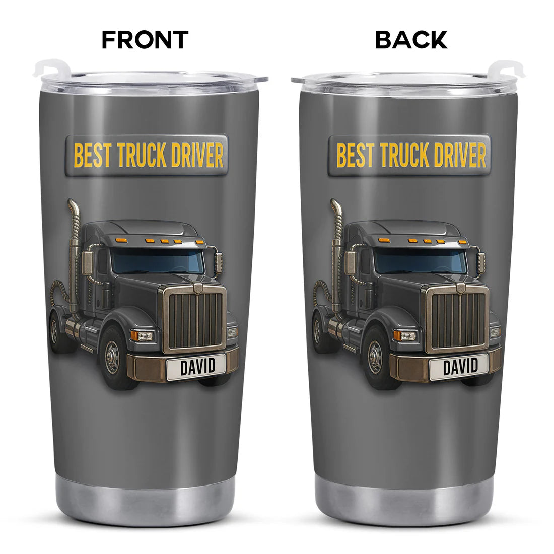 Best Truck Driver Stainless Steel Tumbler, Gift For Truck Drivers