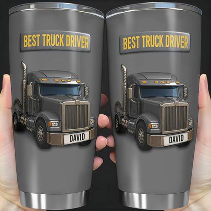 Best Truck Driver Stainless Steel Tumbler, Gift For Truck Drivers