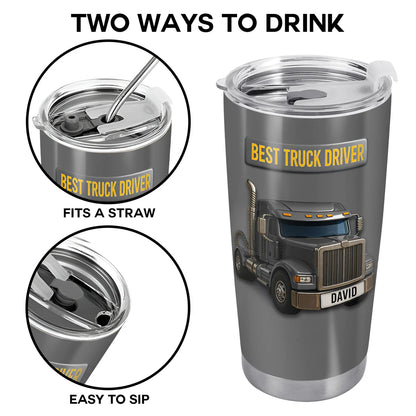 Best Truck Driver Stainless Steel Tumbler, Gift For Truck Drivers