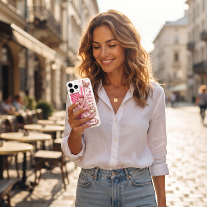 Personalized Faith Hope Love Full Print Phone Case - Breast Cancer Awareness