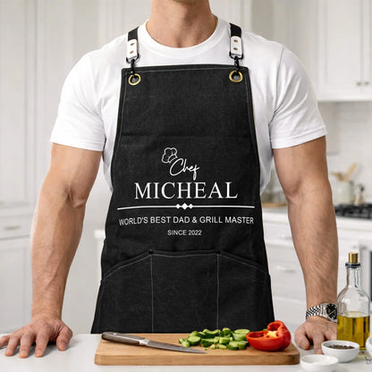 Grill Master: The Man, The Myth, The Legend,Father's Day Gift For Dad, Husband - Personalized Apron