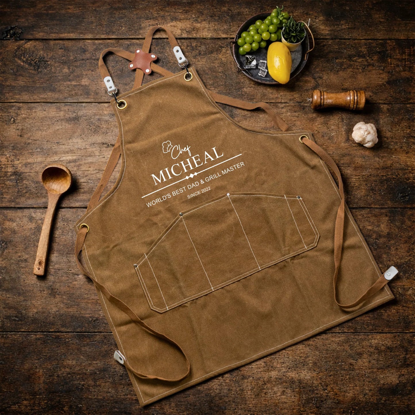 Grill Master: The Man, The Myth, The Legend,Father's Day Gift For Dad, Husband - Personalized Apron