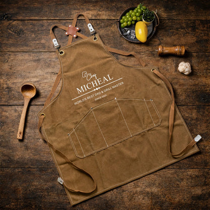 Grill Master: The Man, The Myth, The Legend,Father's Day Gift For Dad, Husband - Personalized Apron