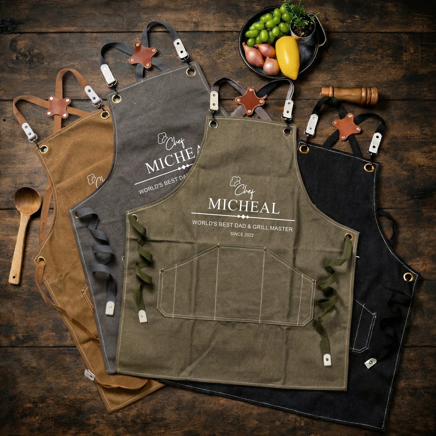 Grill Master: The Man, The Myth, The Legend,Father's Day Gift For Dad, Husband - Personalized Apron