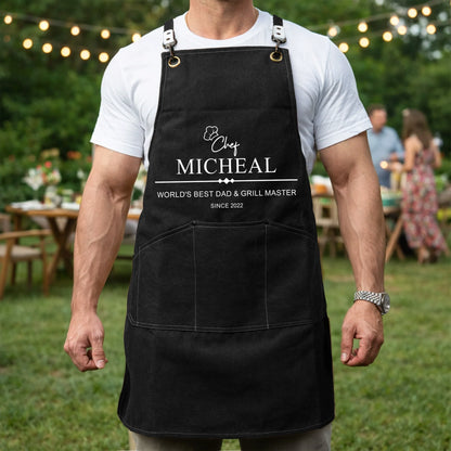 Grill Master: The Man, The Myth, The Legend,Father's Day Gift For Dad, Husband - Personalized Apron