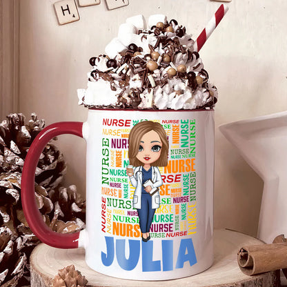 Nurse's Mug - Personalized Accent Mug