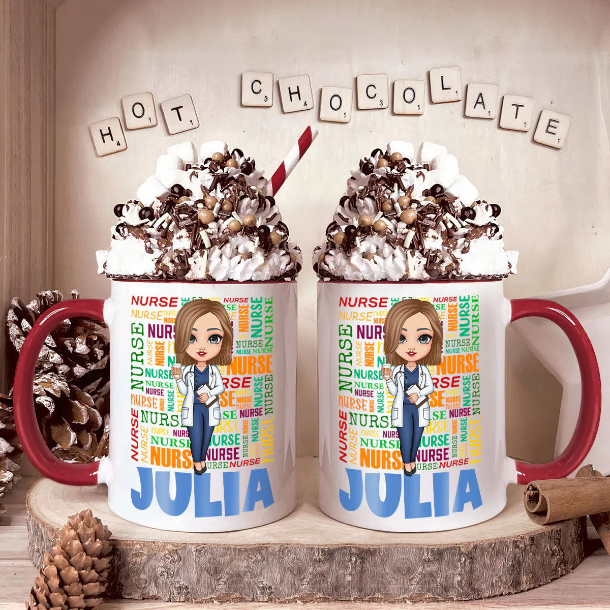 Nurse's Mug - Personalized Accent Mug