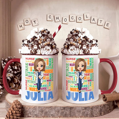 Nurse's Mug - Personalized Accent Mug