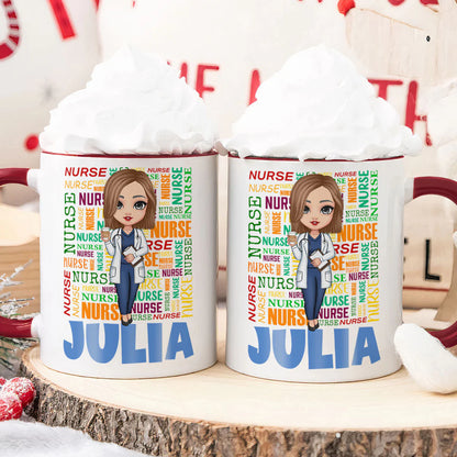 Nurse's Mug - Personalized Accent Mug