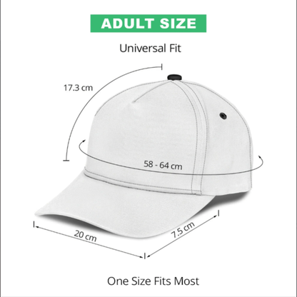 King Of The Road - Personalized Leather Patch Classic Cap With Custom Name