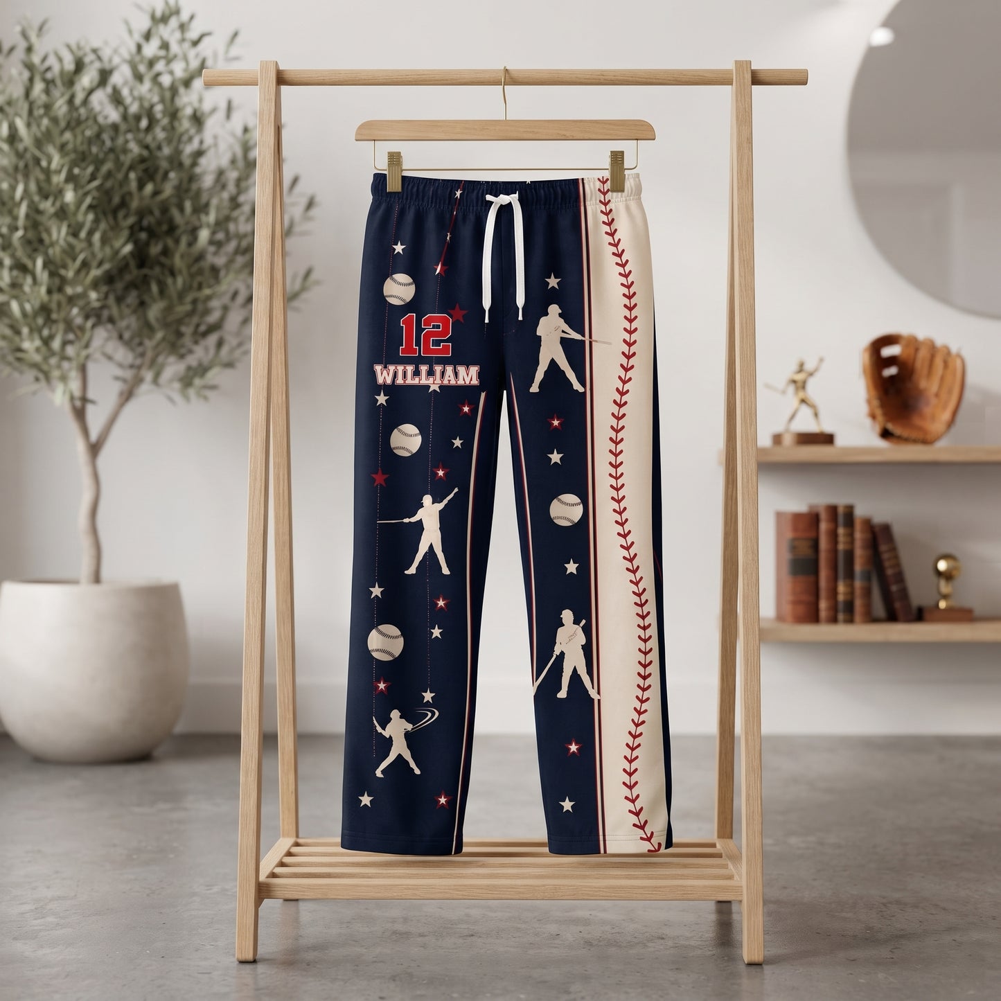 Custom Name & Number For Baseball, Softball, Soccer, Football, Basketball, Hockey Lover - Personalized Lounge Pants
