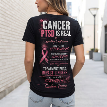 Women's Casual Breast Cancer Awareness Print Top