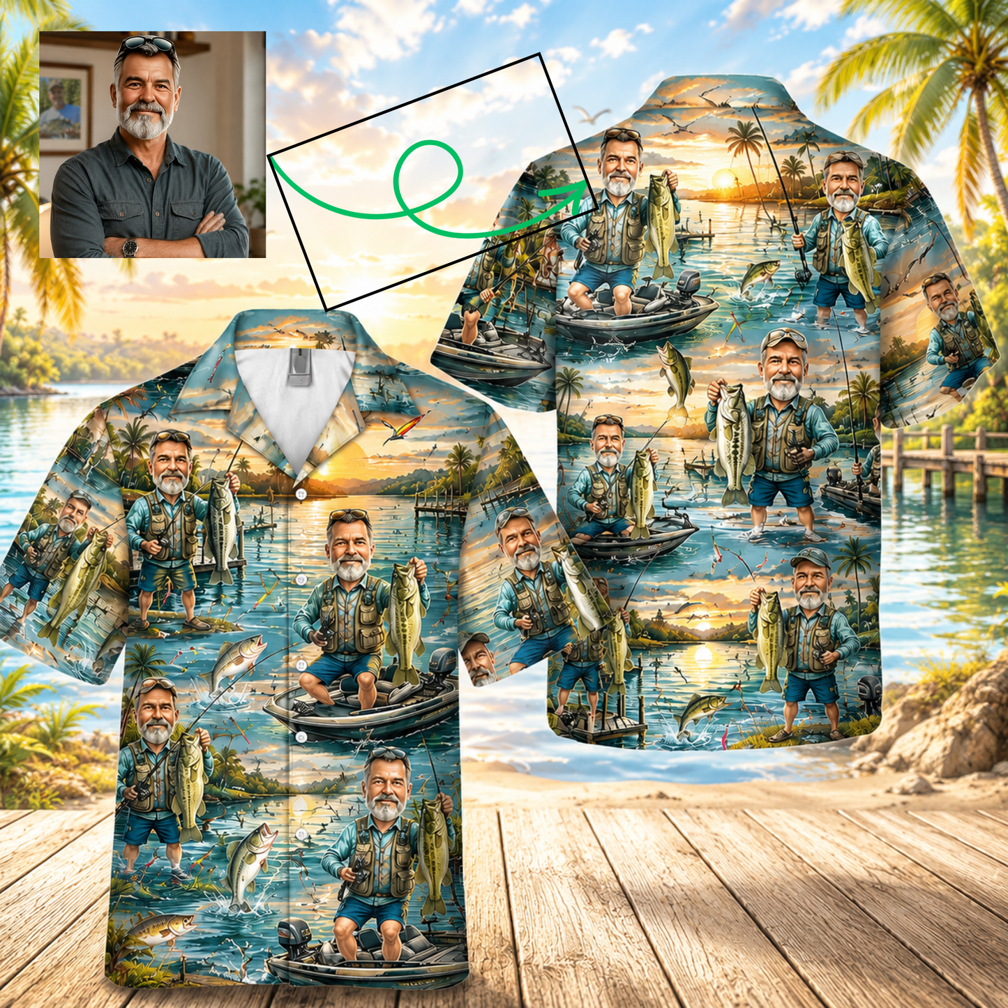 Fishing Shirt - Personalized Fishing Hawaiian Shirt