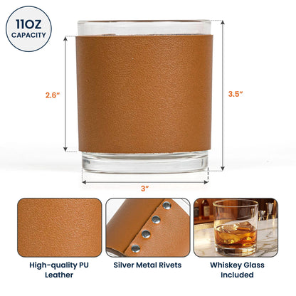 Vintage Monogram - Personalized Whiskey Gla