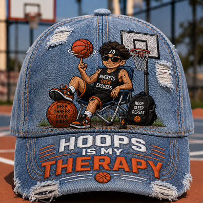 Personalized Basketball Therapy Classic Cap – Funny Custom Hoops Lover Hat