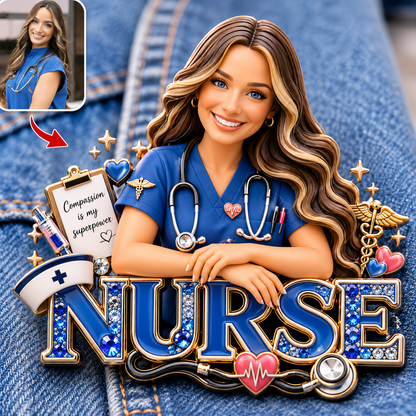 Custom Any Photo - Personalized Nurse Pin