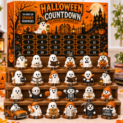 Halloween Advent Calendar 2026, 24 Days of Spooky Ghost Collectible Figures, Halloween Countdown Surprise Gift