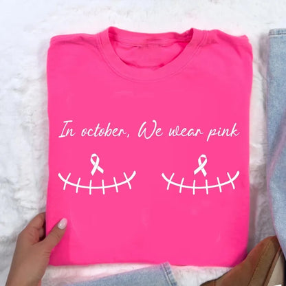 Custom Breast Cancer Support Squad Shirt, Matching Family Breast Cancer Tshirt, Breast Cancer Team Cancer Support Shirt