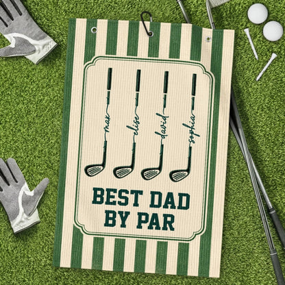 Custom Golf Towel - Personalized Father's Day Birthday Golf Gifts For Dad, Grandpa - Keep Calm & Golf On 2705 PTH