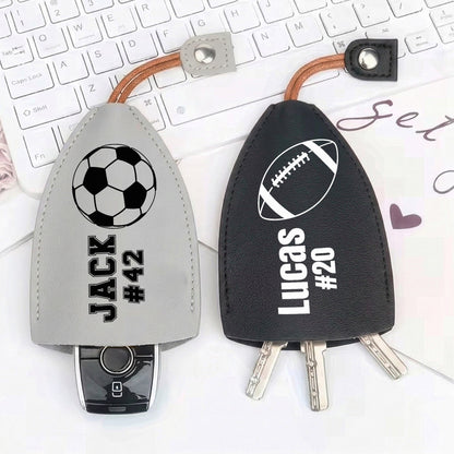 Custom Name, Number, Sport Lover, Baseball, Basketball, Football - Personalized Keychain
