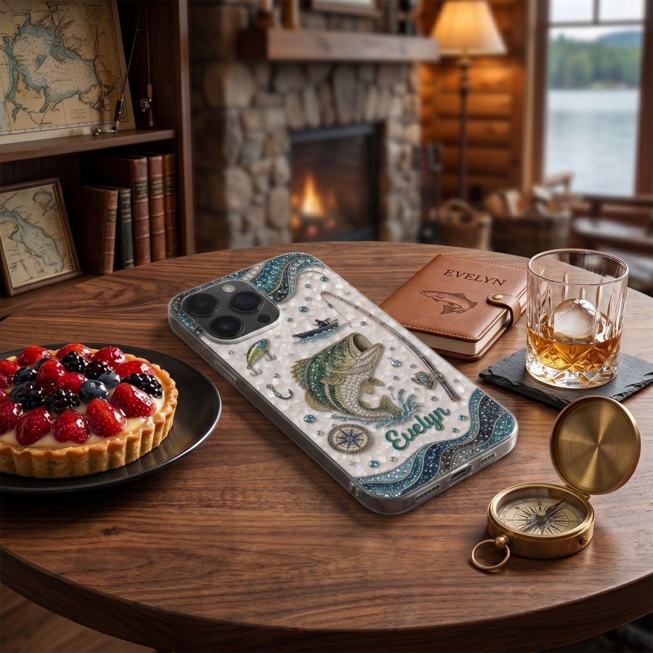 Fishing Passion - Personalized Clear Phone Case, Gift For Fishing Lovers